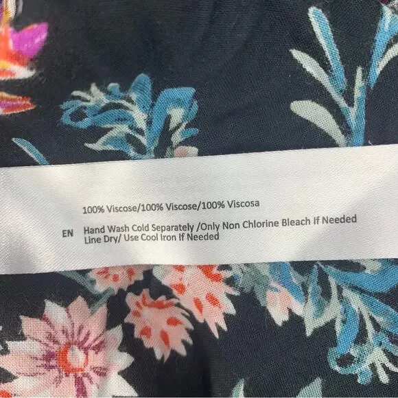 Halter V Neck Floral Party Split Maxi Romper Dress Size S - Picture 10 of 10